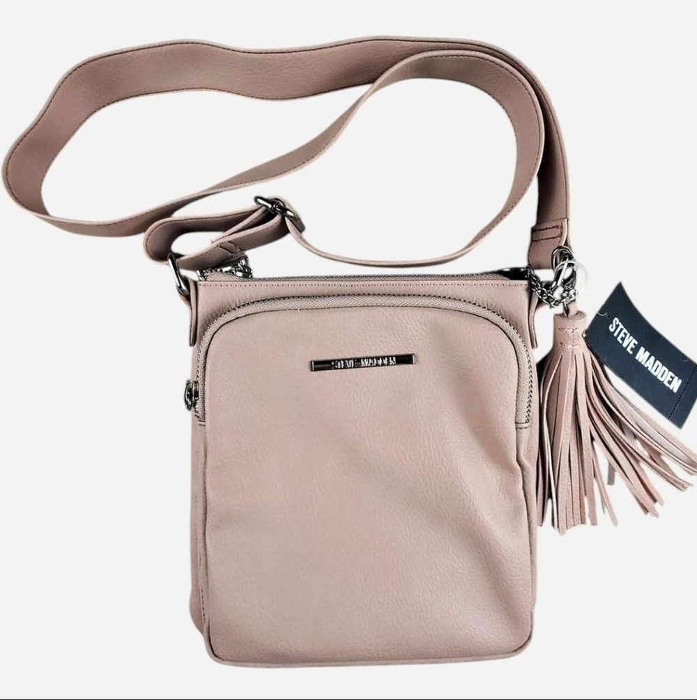 Steve Madden Blush Crossbody Bag with Tassel